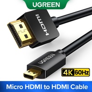 UGREEN Micro HDMI to HDMI Cable 3D 4K Adapter for Tablet/HDTV/PC