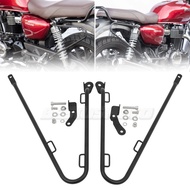 Motorcycle Left & Right Side Pannier Rail Saddlebag Supports For Honda GB350 GB350RS CB350 Hness CB3