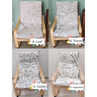 Ikea Poang Chair Cover Pello Chair Cover Sarung Kerusi Ikea- White Drawing Design