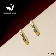 (NEW SPECIAL)NT025 Silver COATED Gold Clip Genuine 92.5% Sterling Silver Fashion Women Earrings