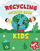 Recycling Activity Book For Kids Aged 3-5: Word search puzzle, mazes and math games, cut and past th