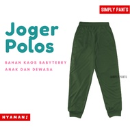HIJAU Plain Army Green Jogger Pants, Army Green Sports Pants, Unisex Adult Jogger Pants