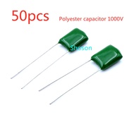 50 pcs 3A102J 3A103J 3A152J 3A222J 3A272J 3A332J 3A472J 3A562J 1000V polyester capacitor
