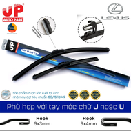 Gạt mưa gạt kính lái ô tô LEXUS GX470 LX570 RX350 ES250 - Xương mềm Silicone - UP PARTS OEM