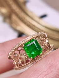 哥倫比亞祖母綠戒指  1.2克拉