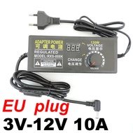 Universal Adjustable power Supply charger Adapter 9V 24V 3V-12V 1A 2A 3A 5A AC 110V 220V To DC 12V 9