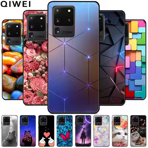 For Samsung Galaxy S20 Ultra 5G Case Lovely Soft TPU Silicone Phone Cases On for Galaxy S 20 Ultra L