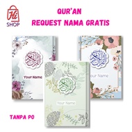Al Quran Free Add Name Size A5 A6 Al Quran Memorization Color Al Quran Color Block Dowry Gift