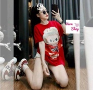 kaos dewasa wanita SABLON BONEKA LABUBU