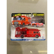 Hot Wheels Premium Team Transport set featuring a Ferrari 250 GTO and a Fiat 642 RN2 Bartoletti Tran