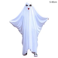White Halloween Cloak Costume Horror Ghost Costume Cosplay Halloween Cloak Costume - S-80cm
