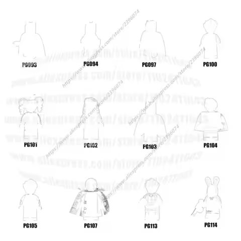 Single models Action Figures Building Blocks children Series-135 PG100 PG101 PG102 PG103 PG104 PG105