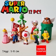 Super Mario Bros Set Figure / Luigi Yoshi Cake Decoration Display Mb112 | Super Mario Bros Set Figur