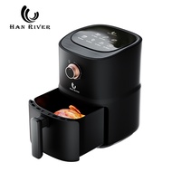 HAN RIVER Air Fryer หม้อทอดไร้น้ำมัน 800W ความจุ 3.5L หม้ออบลมร้อน ไขมันต่ำ มัลติฟังก์ชั่น หม้อทอด