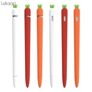 Lekaari Cute Carrot Pen Holder for Apple Pencil gen 2 1 Silicone Cover Nibs Sleeve for iPad Pens Anti-slip Protective Case