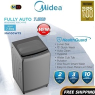 [ FREE SHIPPING ] NEW MIDEA 7.5kg Fully Auto Washing Machine Mesin Basuh Auto MA100W75 7.5KG Washer 