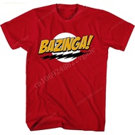 The Big Bang Theory Bazinga Men's T-Shirt Round Neck Cotton Short Sleeve