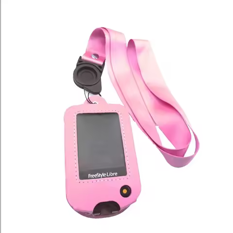 ABBOTT LIBRE FREESTYLE Reader Protective Cover Leather Halter Neck Blood Glucose Tester Leather Case