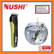 NUSHI NRT-1068 WATERPROOF TRIMMER / CLIPPER / TURBO SPEED / LITHIUM BATTERY / CORD &amp; CORDLESS / WORLDWIDE VOLTAGE / 1 YEAR SG WARRANTY