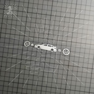 Shu Fish Create Honda FL5 TYPE R Civic Camping Panda Car Sticker 6th Generation Universal Vehicle De