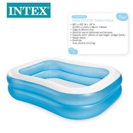 INTEX57180 Kolam Renang Berlapis Dua Berbentuk Segi Empat untuk Keluarga dan Kanak-kanak, Kolam Rena