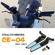 For BMW CE04 CE 04 Accessories Stealth Mirrors CE-04 Motorcycle Adjustable Winglets Rearview Mirror 