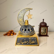 KD88 FARA | Mabkhara Bukhur Islamic Moon Star Aesthetic | Arabic Incense Burner Moon Star