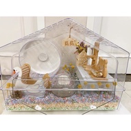 Carno Acrylic Elf's Cabin Cage Hamster Cage Hamster Cage Hamster Cage Hamster Acrylic Breeding Box