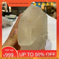 1 Polished natural white quartz stone pillar (real stone) for home decoration weighs 490g (F6) used 