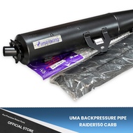 ✅ UMA RACING BACKPRESSURE EXHAUST PIPE (UMA PIPE) RAIDER150 CARB