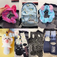 ［回覆就滿額pm你不讀不回已讀不回黑名單］日本mofusand x outdoor 鯊魚貓背囊仔 小收納袋 鯊魚貓袋 約14×18×7 cm $89、｛限定版｝千與千尋襪 無面男襪 龍貓襪 煤炭屎鬼襪