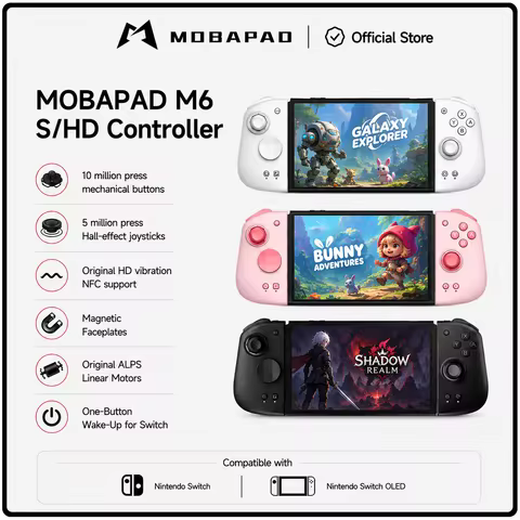 MOBAPAD M6 Gemini 2 Controller For Nintendo Switch OLED Joypad with Hall Joystick Console for Switch