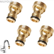 NIUYOMY Tap Adapters, Universal Brass Brass Faucet, Brass Quick Connector Faucet Tap Connector Kitch