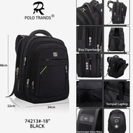 Bag POLO Trands Backpack Large Size Expandable Edition Free Rain Cover 36L 74213 - Laptop Backpack M