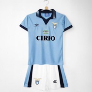 Top quality 1996/97 Lazio home retro children's sports jersey