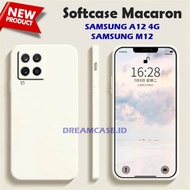 [SM] SOFTCASE MACARON POLOS CAMERA PROTECT FOR SAMSUNG A12 4G SAMSUNG M12  - SOFT CASE MACARON SAMSU