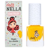 MISS NELLA HONEY TWINKLES – Safe Special Yellow Glitter Nail Polish for Kids, Non-Toxic & Odor Free 