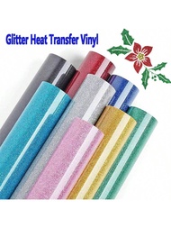 Cuộn Vinyl truyền nhiệt lấp lánh - 12x19,5 inch, dễ cắt & HTV cho áo phông, áo khoác, quần jean và b