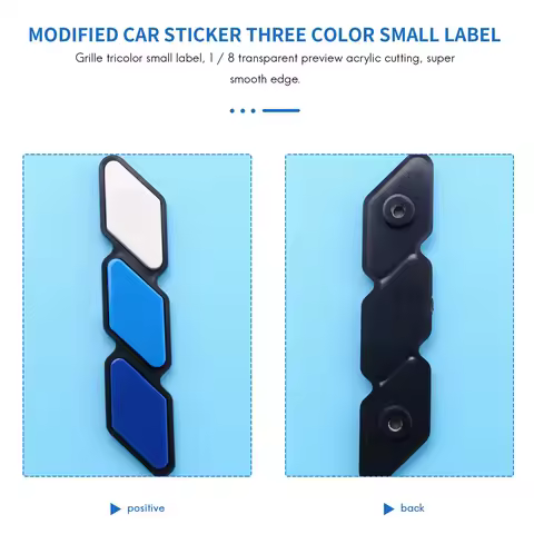 G9-For TOYOTA Tacoma- Sequoia Rav4 4Runner Highlander Front Grille Badge Tri-Color Emblem Badge With