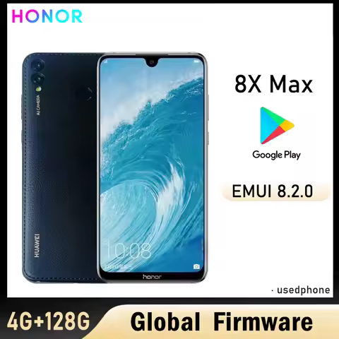 HONOR 8X MAX Smartphone Global firmware EMUI 8.2.0 7.12 inches 16MP+2MP+8MP 5000mAh CPU Snapdragon 6