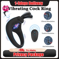 Men Toys Automatic Men Vibrating Sex Silicone Ring Adult Toy For Men 18 Remote Control 10 Vibrations