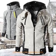 Shimano 2022 服裝釣魚外套保暖連帽冬季 Daiwa 釣魚服戶外運動羊毛外套遠足釣魚襯衫hwyd018