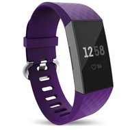 屯團百貨 - [紫色] 矽膠錶帶 Fitbit-Charge-3手錶錶帶 運動手錶帶 [平行進口]