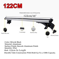 122CM แร็คหลังคารถยนต์ ราวหลังคาแต่ง อลูมิเนียมเกรดดี แร๊คหลังคารถยนต์ Car roof rack บาร์หลังคารถยนต