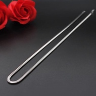 Dây chuyền titan dẹp da rắn 3MM 45cm D19 vòng cổ dây mì titan