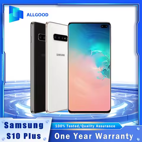 Original Samsung Galaxy S10+ S10 Plus G975U G975F 6.4" 2K AMOLED 8GB RAM 128GB ROM Snapdragon 855 Fi