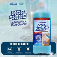 DESANS Mop & Shine Floor Cleaner 1000ml | No Rinse, Shiny & Anti-Bacterial | Long-Lasting Fragrance 