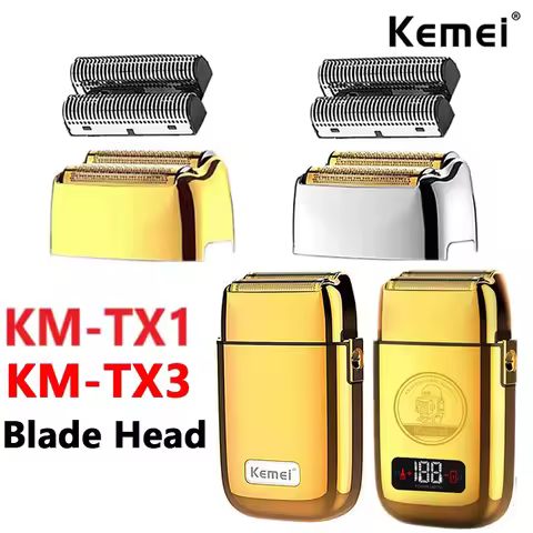 Kemei Professional Replacement Foil and Cutter Blades Set Suitable For Kemei TX1 Shaver Original Ele