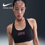 Nike Womens Swoosh Medium Support Sport Bra - Black