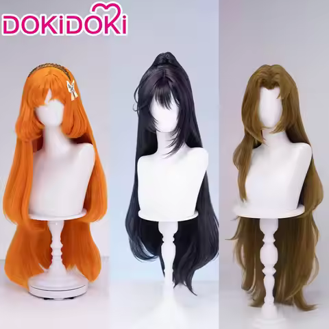 IN STOCK Rodion Ishmael Hong Lu Cosplay Wig Game DokiDoki Women Men 90cm Orange Black Long Hair Ishm
